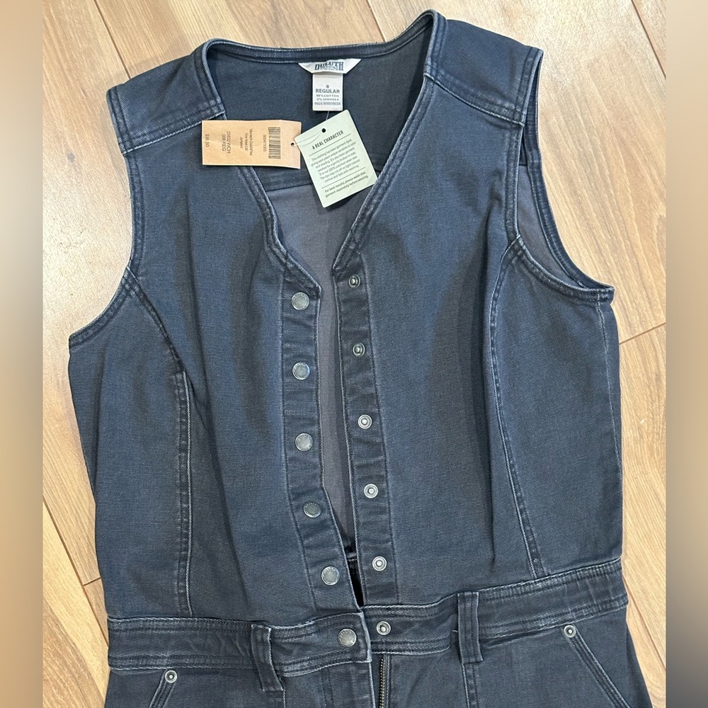 Duluth Trading Co. Charcoal Cotton Blend Shirt